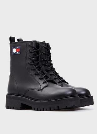 Шкіряні чоботи tommy hilfiger