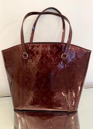Оригінальна сумка louis vuitton vernis amarante avalon gm
