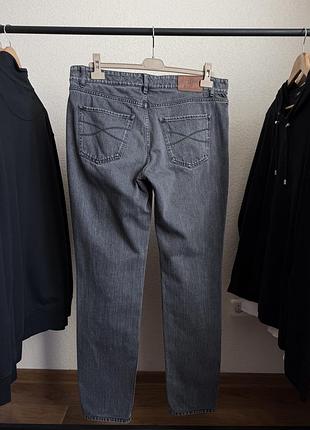 Джинсы brunello cucinelli selvedge classic luxury grey denim jeans