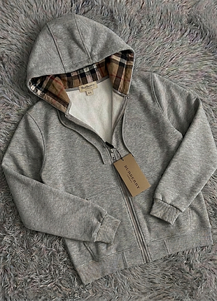 Зіп-худі burberry / зіпка барбері / кофта з капюшоном на блискавці