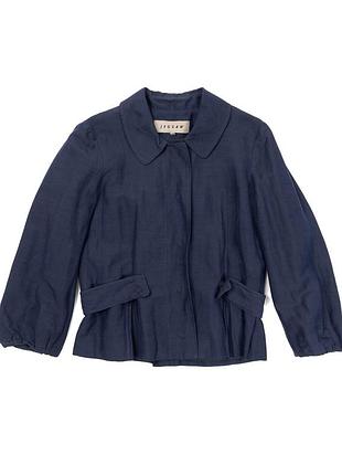 Jigsaw silk-hemp blend jacket blue [jwh112311]