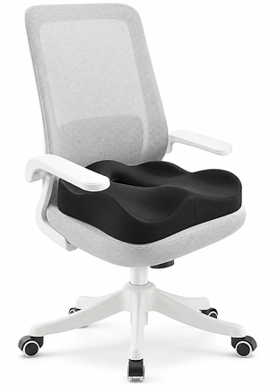 Подушка для сидения с эффектом памяти 3d memory foam чёрная 34 х 40 см