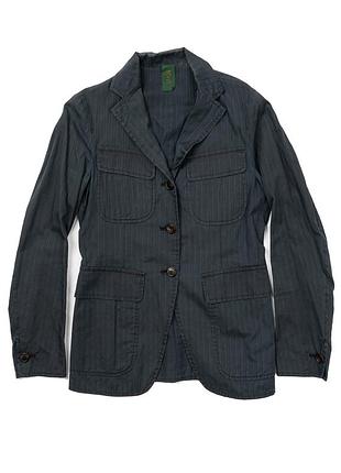 Icho japanese blue cotton blazer jacket made in japan  [bwh012860]