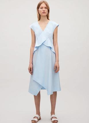 Асимметричное платье миди cos (оригинал), размер eur 40 , м-л