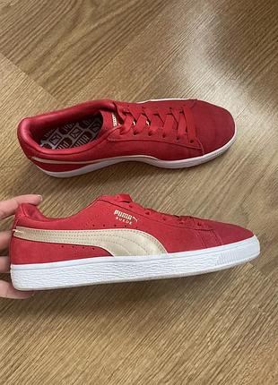 Оригінальні червоні замшеві кеди puma 38 розмір