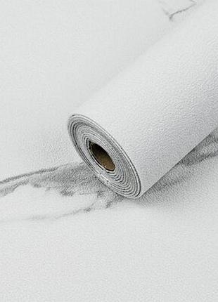 Шпалери на самоклейці 2800х500х1,5мм білий мармур (d) sw-00001504