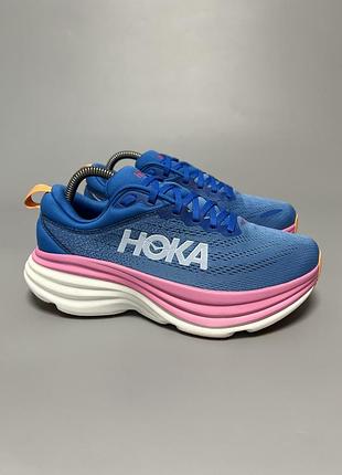 Кросівки на широку стопу для комфортної ходьби бігу тренувань hoka one one bondi 8 wide оригінал 1127954 csaa