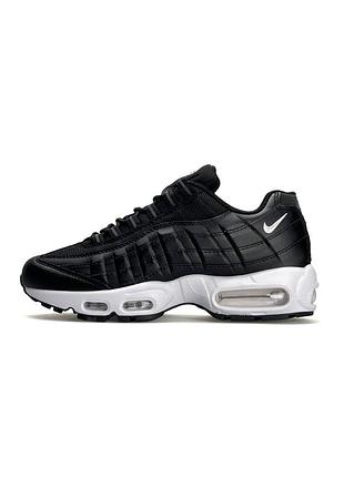 Кросівки чоловічі nike air max 95 all black white