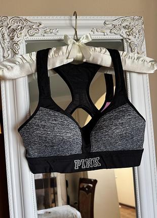 Фирменный стильный топ лиф victoria’s secret pink