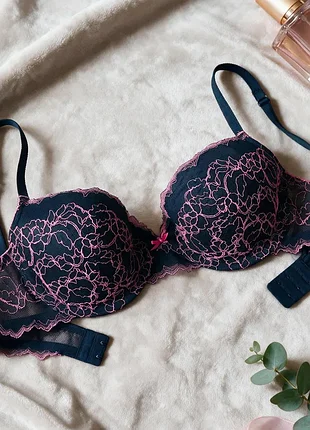 Вишукане мереживо з вишивкою 🌸 бюстгальтер f&f 👙 мереживний бюстгальтер на кісточках ✨ розмір 75e 75dd 34dd