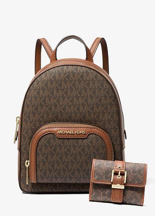 Компактный женский набор michael kors рюкзак и кошелёк