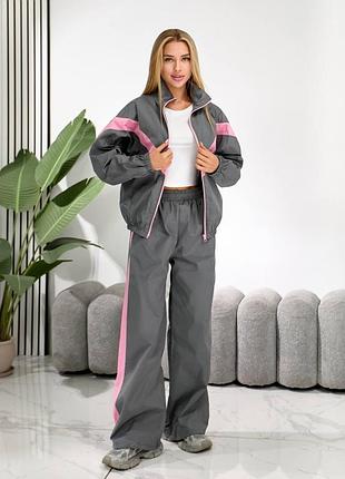 Костюм из плащевки черный