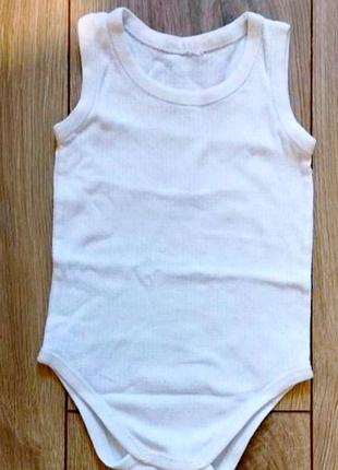 Майка - боди белая