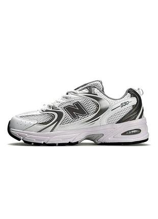 Мужские кроссовки new balance 530 premium white grey