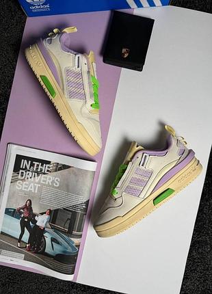 Adidas forum mod low cream lilac lime