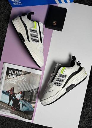 Adidas forum mod low white black lime