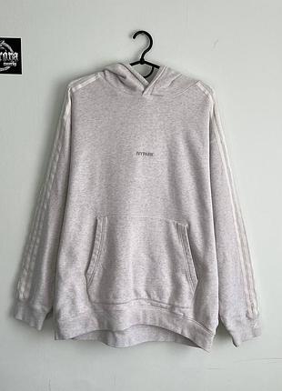 Adidas ivy park худи оверсайз оригинал серое базовое толстовка с капюшоном
