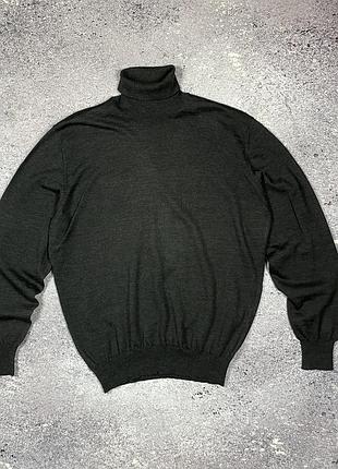 Шерстяная водолазка гольф gran sasso, размер 48 (made in italy) 100% шерсть