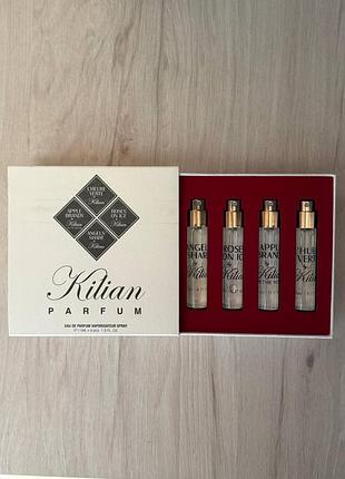 Набір kilian angels share, apple brandy, roses on ice, l'heure verte 4x11 ml. оригинал