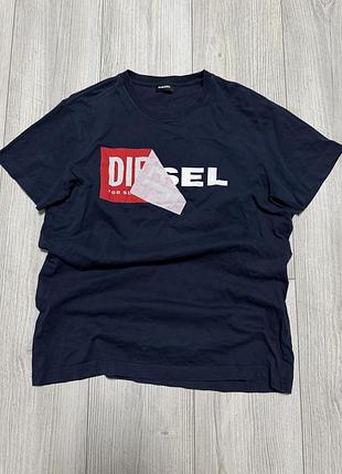 Чоловіча футболка diesel big logo tee