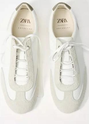 Кеди zara білі ретро стиль