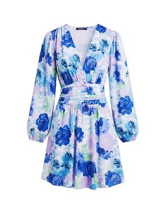 Атласна сукня у квітковий принт gina tricot