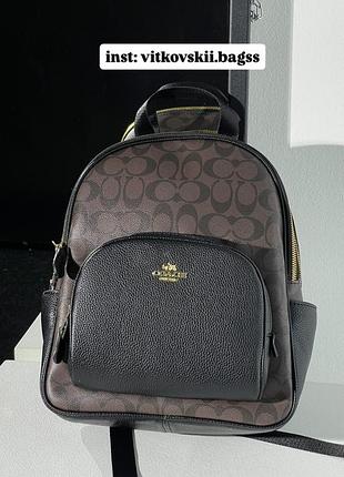 Рюкзак large court backpack in signature canvas in brown/black💋