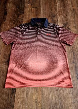 Мужская уникальная спортивная футболка поло under armour оригинал