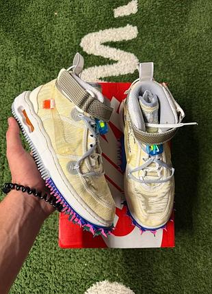 Кроссовки nike air force 1 mid x off white