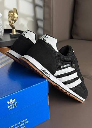 Adidas cl black white 6