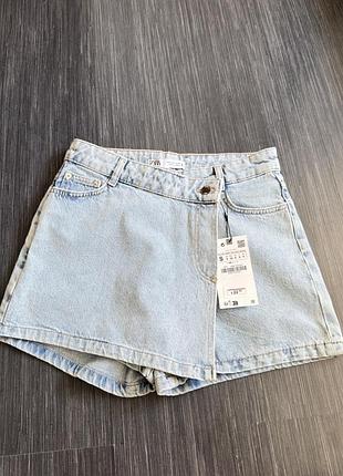 Женская юбка шорты zara