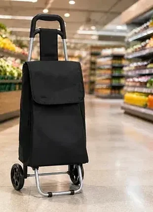 Тележка с сумкой колеса на подшипниках кровообращение 26x-242 черный