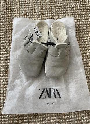 Клоги,сабо шкіра  zara