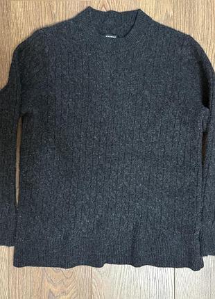 Кашеміровий светр графіт with cashmere