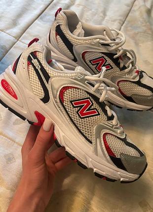 Кросівки new balance 530 retro white silver red