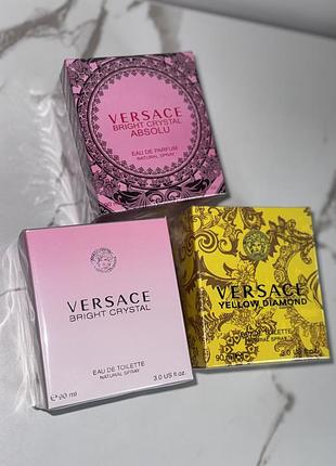 Набір парфумів versace 3в1🎁✨ італія 3*90 мл жіночі розкішні духи версаче