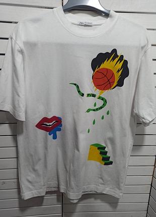 Футболка хлопок zara