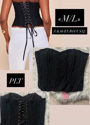 Новий чорний корсет plt m/l