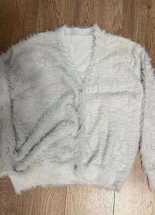 Пухнастий кардиган oversize 3