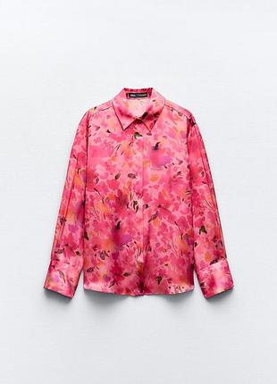 Сатинова блуза zara👌
