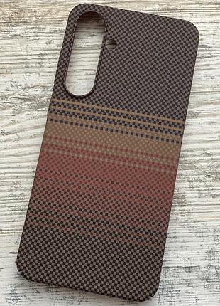 Карбоновий чохол для samsung galaxy s24 fe (red)