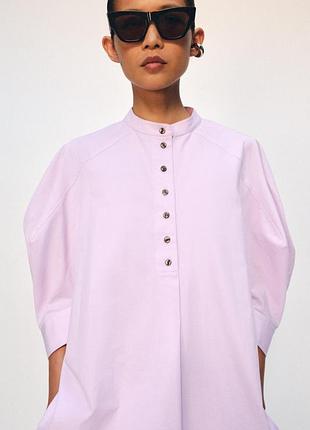 Рубашка zw collection с рукавами-буфами от zara