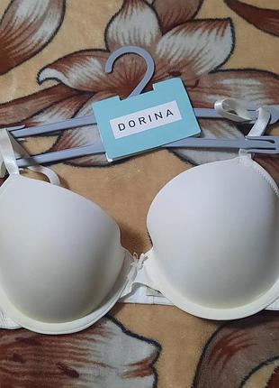 Новый базовый бюстгальтер dorina, размер 80a (36a), молочный гладкий t-shirt bra