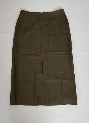 Спідниця хакі,  100% льон