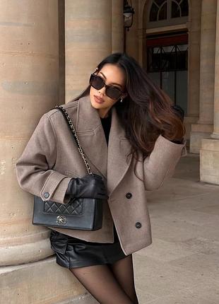 Двобортне полупальто zara