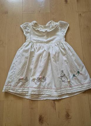 Платье m&amp;s peter rabbit, 12–18 месяцев, 83 см