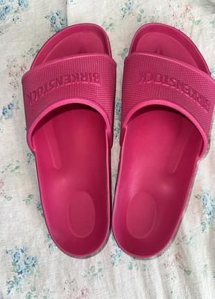 Заголовок: рожеві шльопанці слайди birkenstock розмір 37) в ідеалі, оригіналопис