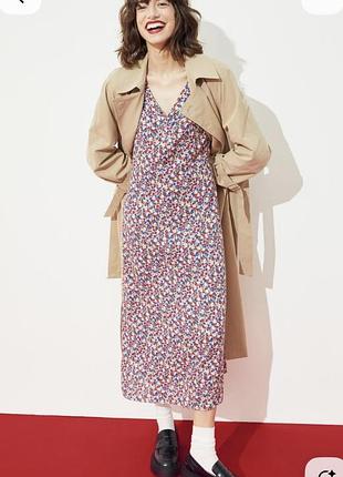 Шикарне міді плаття з натуральної тканини h&m🌿