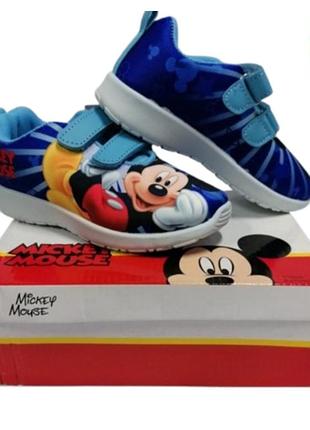Яскраві дитячі кросівки з мікки маусом (disney), розмір 24-31