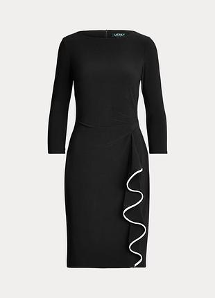 Оригінальна сукня ralph lauren ruffled jersey boatneck dress for women